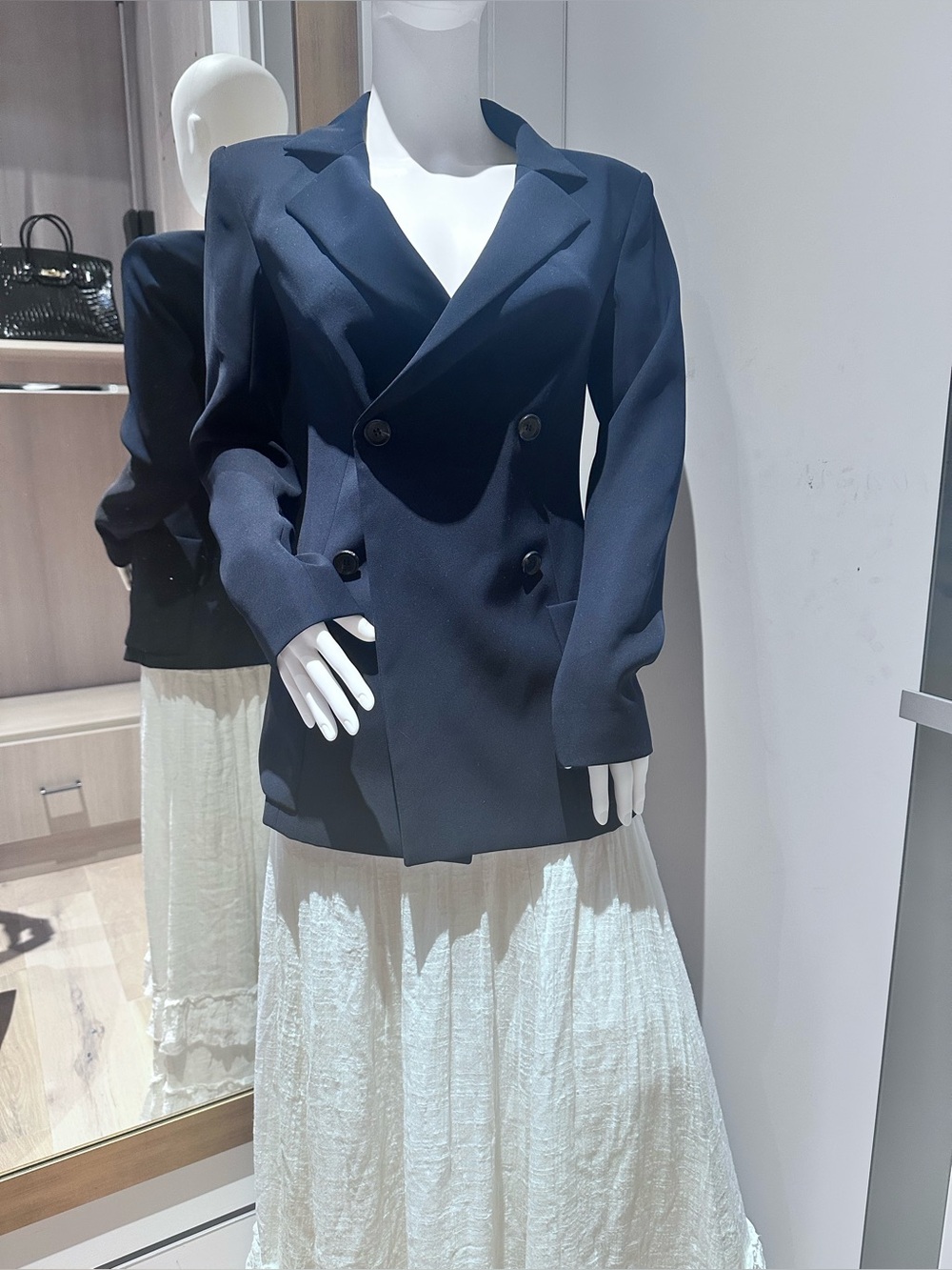 Louis Vuitton Jacket & Coats Double-Breasted Navy Wool Blazer